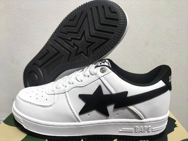 A Bathing Ape Skull Sta Sneakers - White / Black